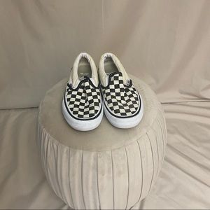 Vans checkered slip on’s